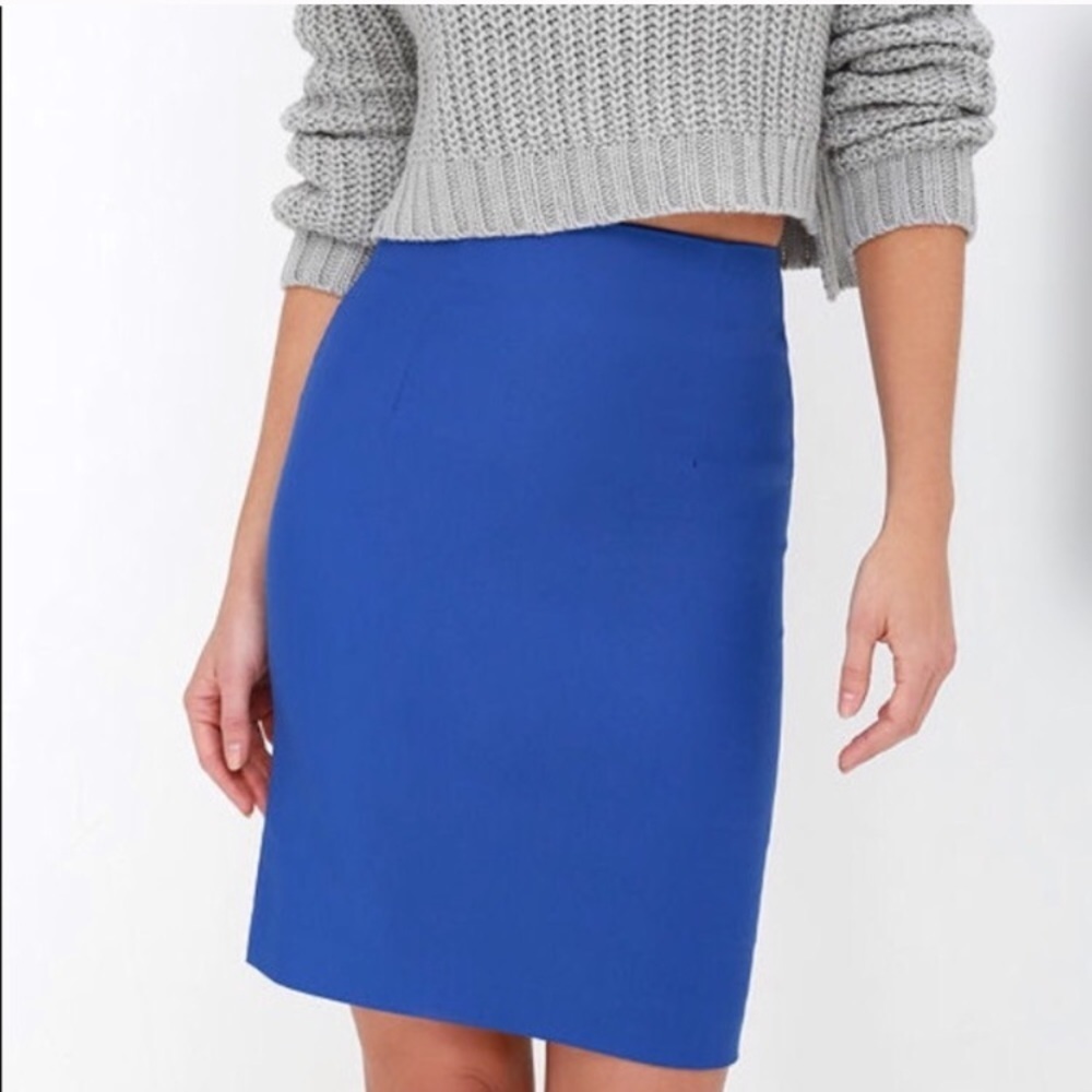 •NY & Co• royal blue pencil skirt {NWOT}